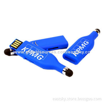 Stylus touch pen USB flash drive, 64MB to 32GB capacity, OEM orders welcomed, USB 2.0